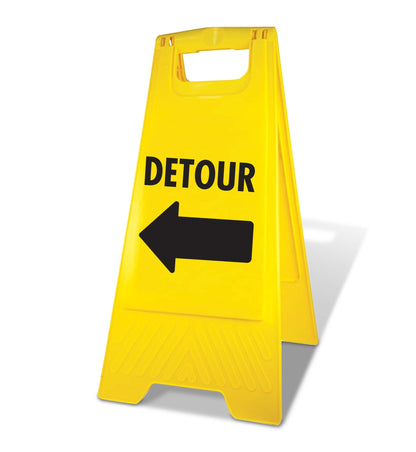 Yellow A - Frame - Detour Left - New Signs