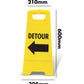 Yellow A - Frame - Detour Left - New Signs
