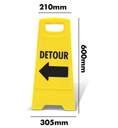 Yellow A - Frame - Detour Left - New Signs