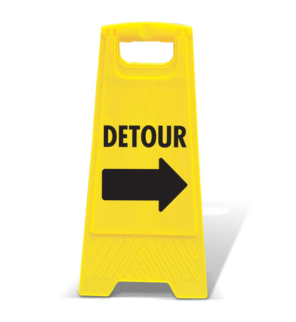 Yellow A - Frame - Detour Right - New Signs