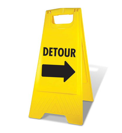 Yellow A - Frame - Detour Right - New Signs