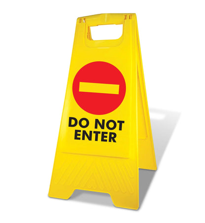 Yellow A - Frame - Do Not Enter - New Signs