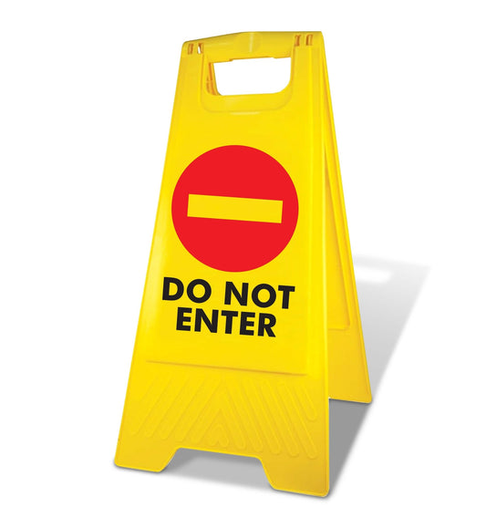 Yellow A - Frame - Do Not Enter - New Signs