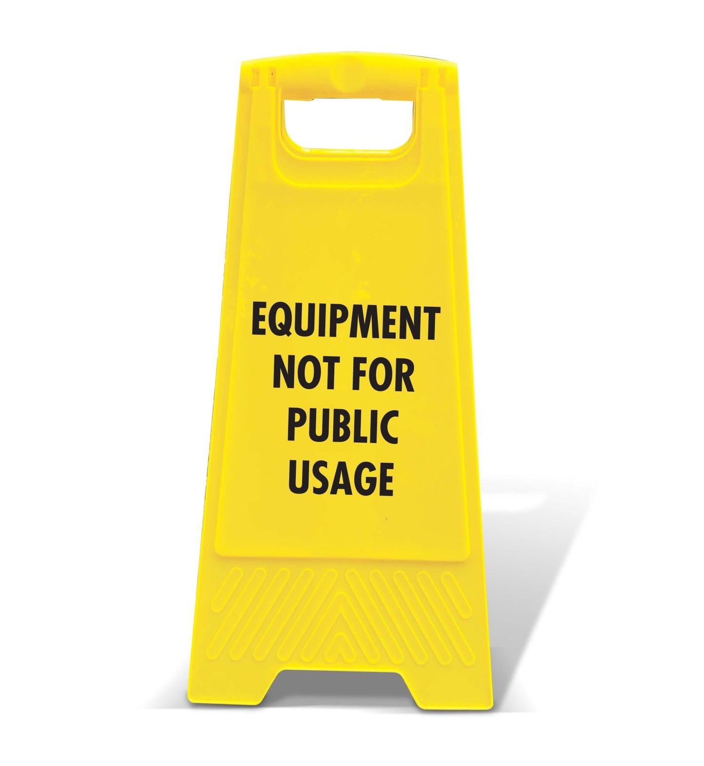Yellow A - Frame - Equipment Not For Public Usage - New Signs
