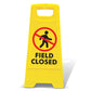 Yellow A - Frame - Field Closed - New Signs