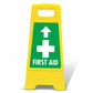 Yellow A - Frame - First Aid Arrow Up - New Signs