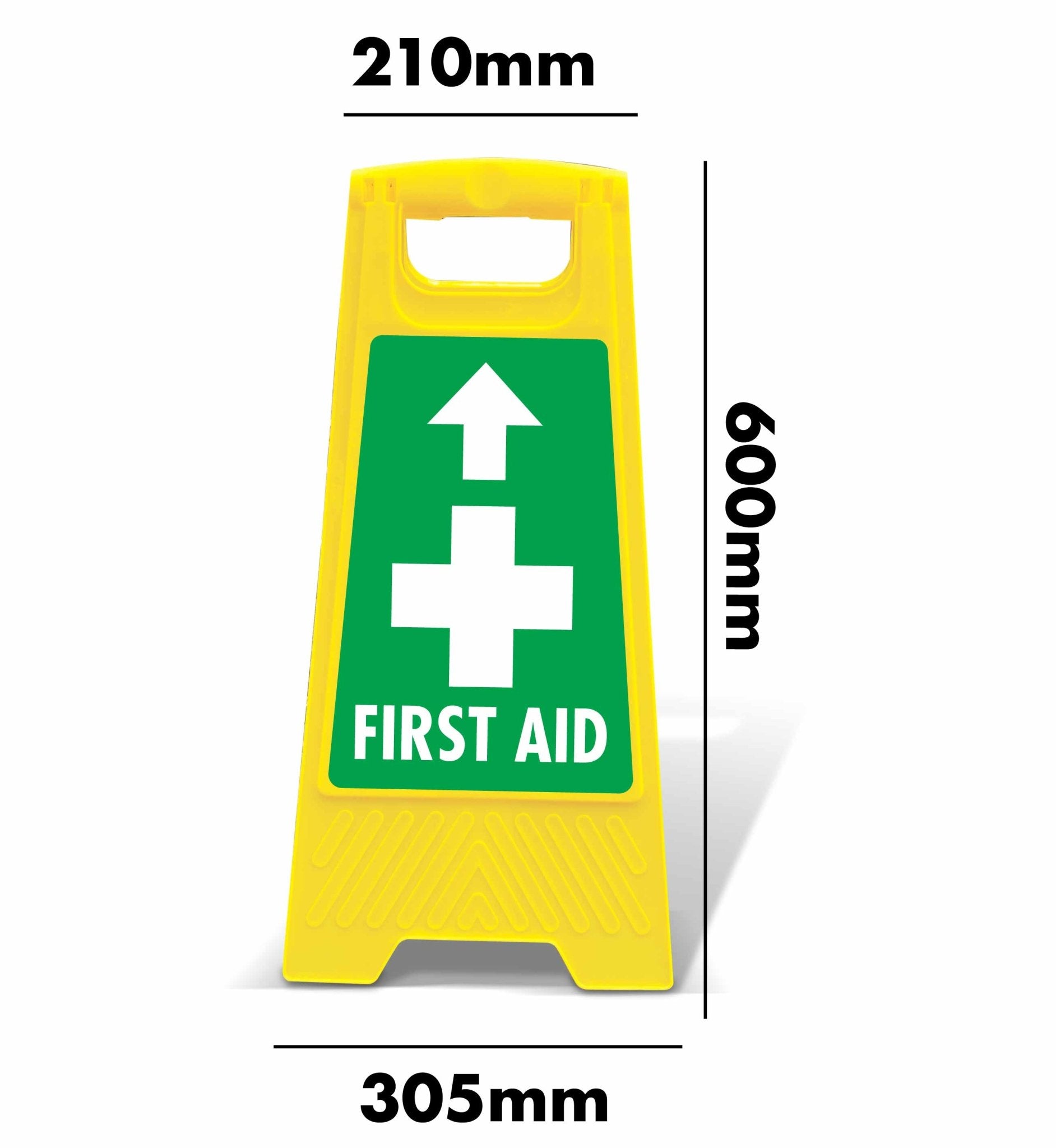 Yellow A - Frame - First Aid Arrow Up - New Signs