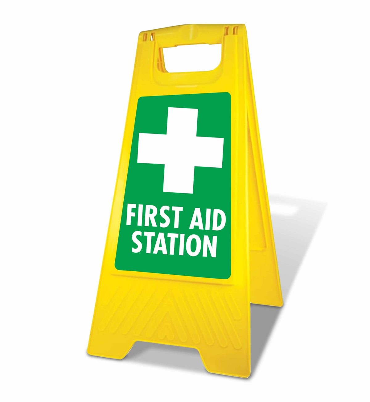 Yellow A-Frame - First Aid Station – New Signs