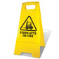 Yellow A - Frame - Forklifts In Use - New Signs