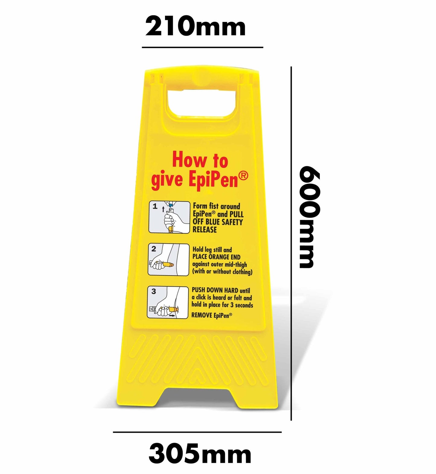 Yellow A - Frame - How To Give EpiPen - New Signs