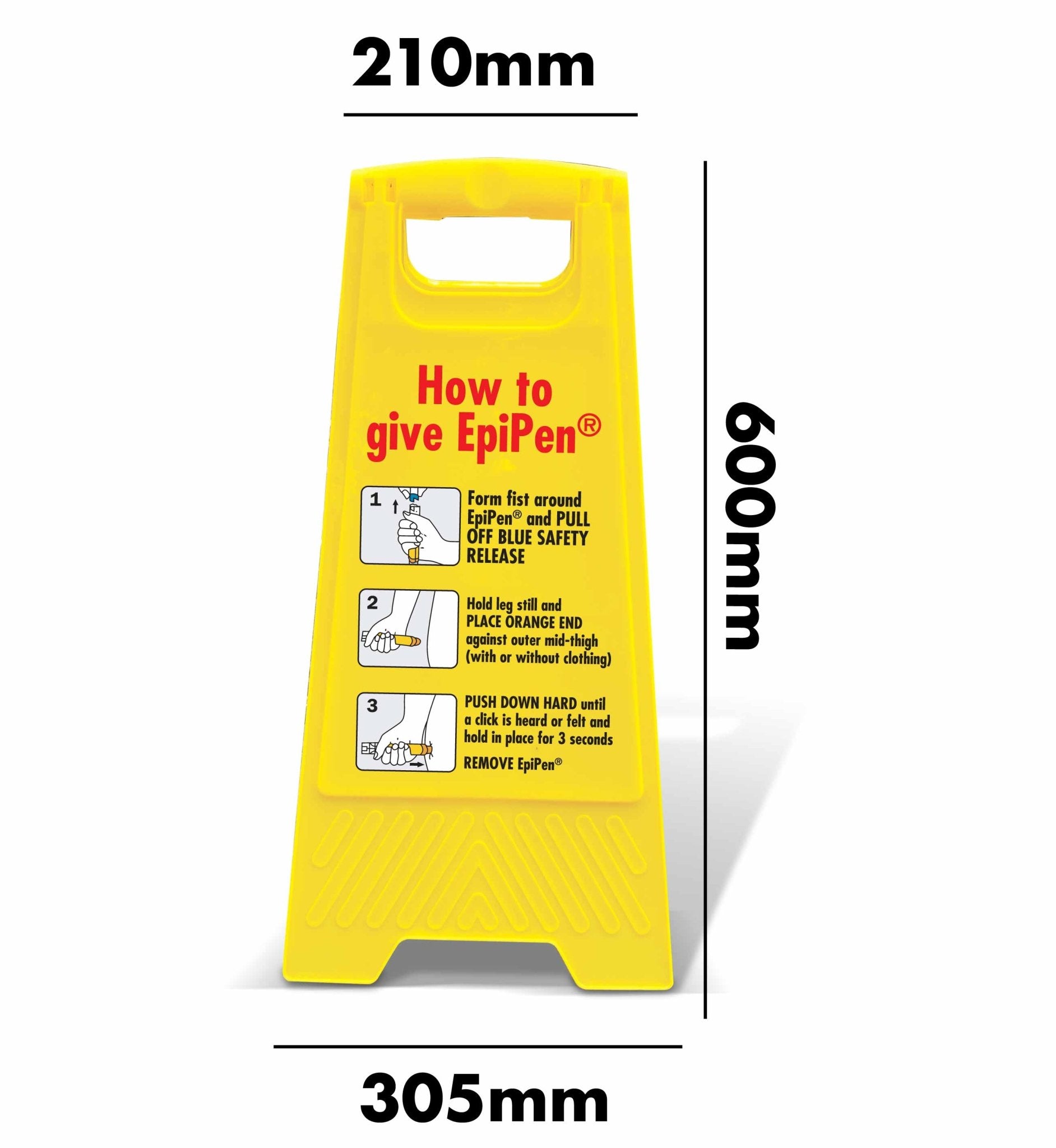 Yellow A - Frame - How To Give EpiPen - New Signs