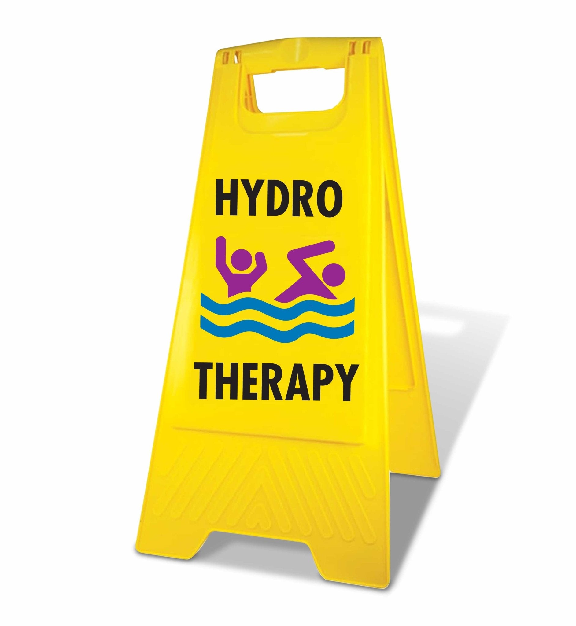 Hydro Interruption Sign Yellow A-Frame - Hydro Therapy – New Signs