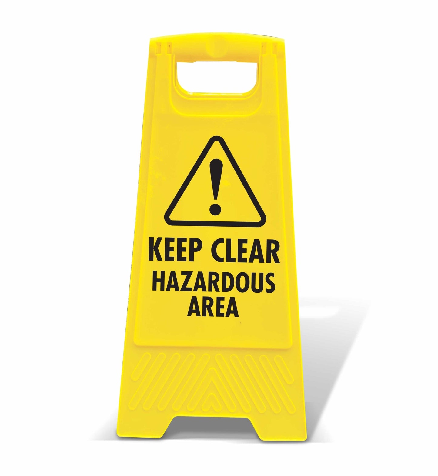 Yellow A - Frame - Keep Clear Hazardous Area - New Signs