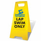 Yellow A - Frame - Lap Swim Only - New Signs