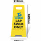 Yellow A - Frame - Lap Swim Only - New Signs