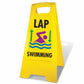 Yellow A - Frame - Lap Swimming - New Signs