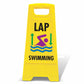 Yellow A - Frame - Lap Swimming - New Signs
