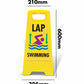 Yellow A - Frame - Lap Swimming - New Signs