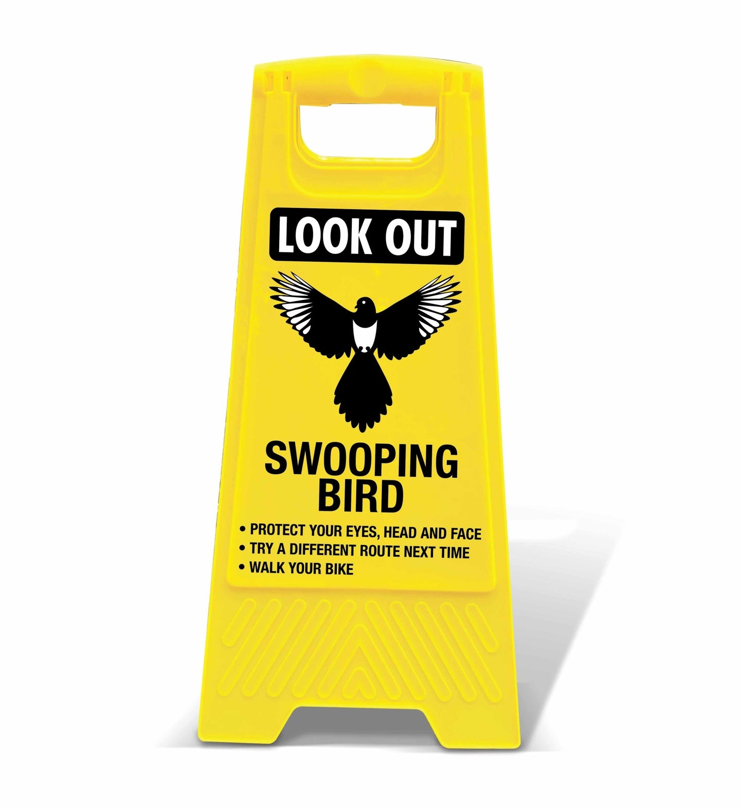 Yellow A - Frame - Look Out Swooping Bird - New Signs
