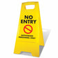 Yellow A - Frame - No Entry Authorised Personnel Only - New Signs
