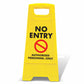Yellow A - Frame - No Entry Authorised Personnel Only - New Signs