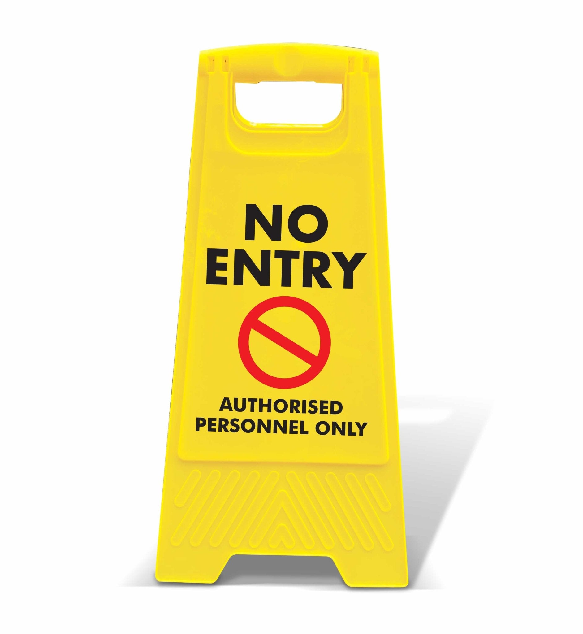 Yellow A - Frame - No Entry Authorised Personnel Only - New Signs