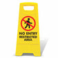 Yellow A - Frame - No Entry Restricted Area - New Signs