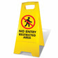 Yellow A - Frame - No Entry Restricted Area - New Signs