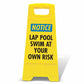 Yellow A - Frame - Notice Lap Pool - New Signs