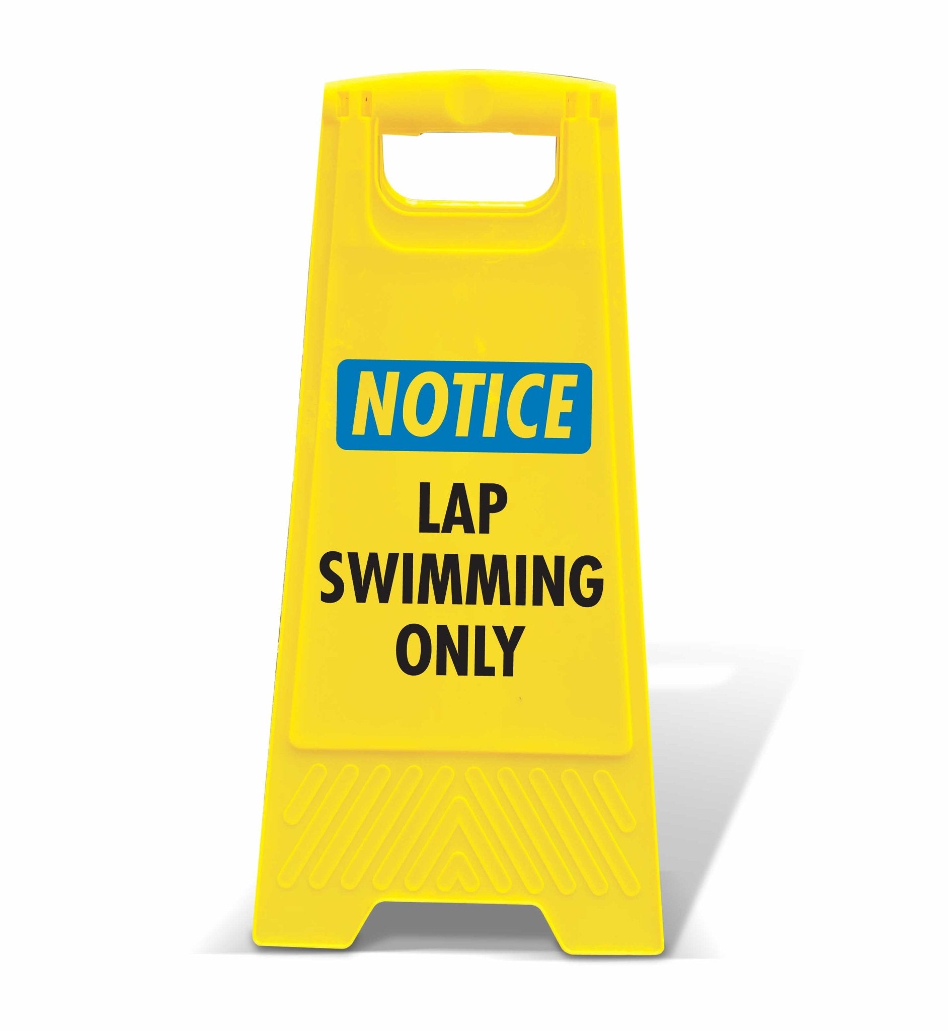 Yellow A - Frame - Notice Lap Swimming Only - New Signs