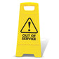 Yellow A - Frame - Out Of Service - New Signs