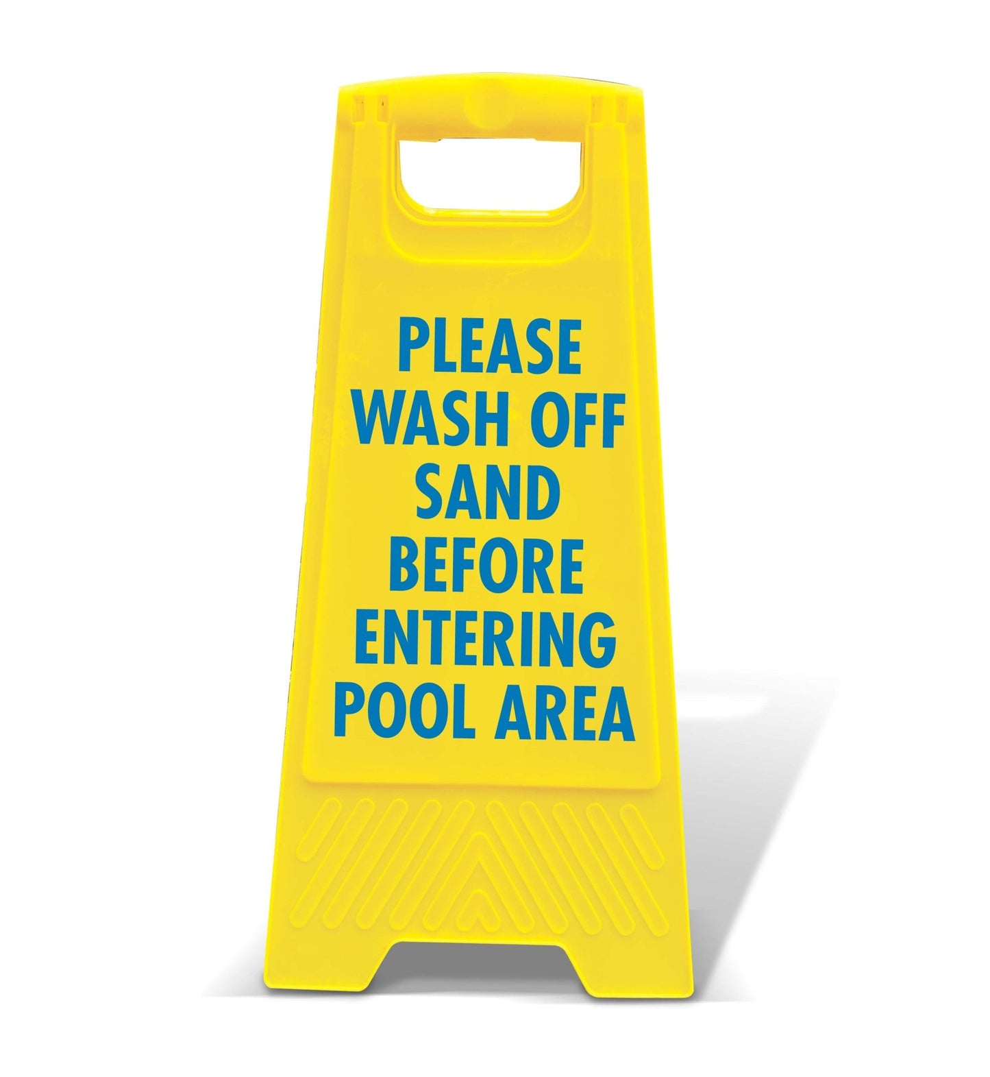 Yellow A - Frame - Please Wash Off Sand - New Signs