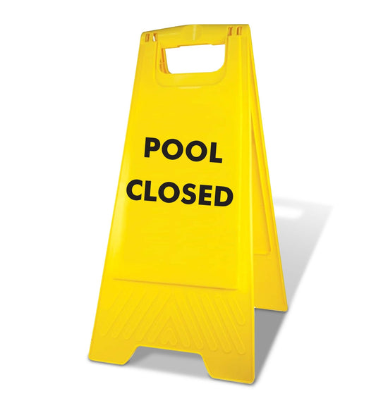 Yellow A - Frame - Pool Closed - New Signs