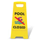 Yellow A - Frame - Pool Closed Symbol - New Signs