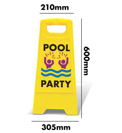 Yellow A - Frame - Pool Party - New Signs