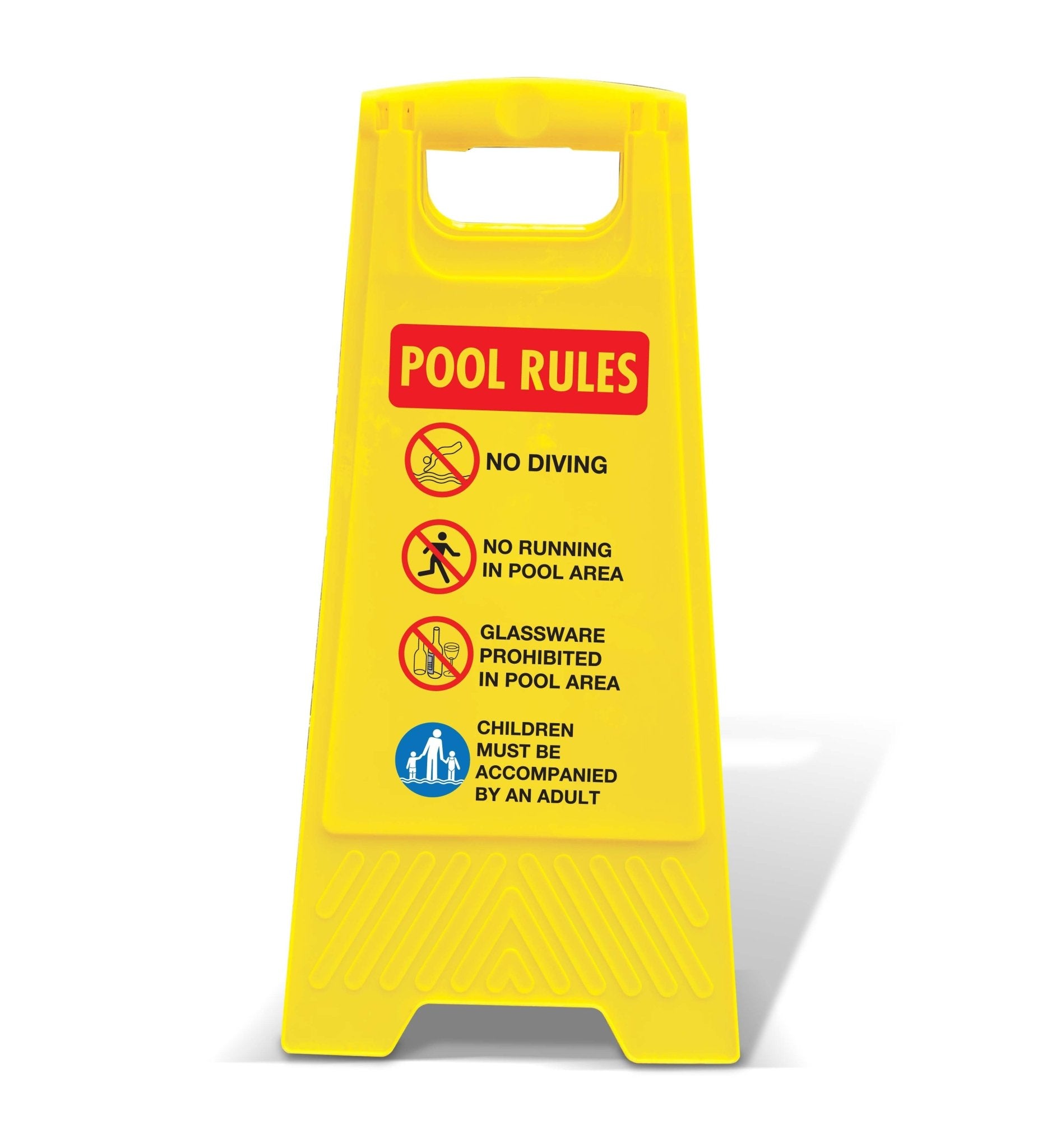 Yellow A - Frame - Pool Rules 1 - New Signs