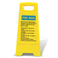 Yellow A - Frame - Pool Rules 4 - New Signs