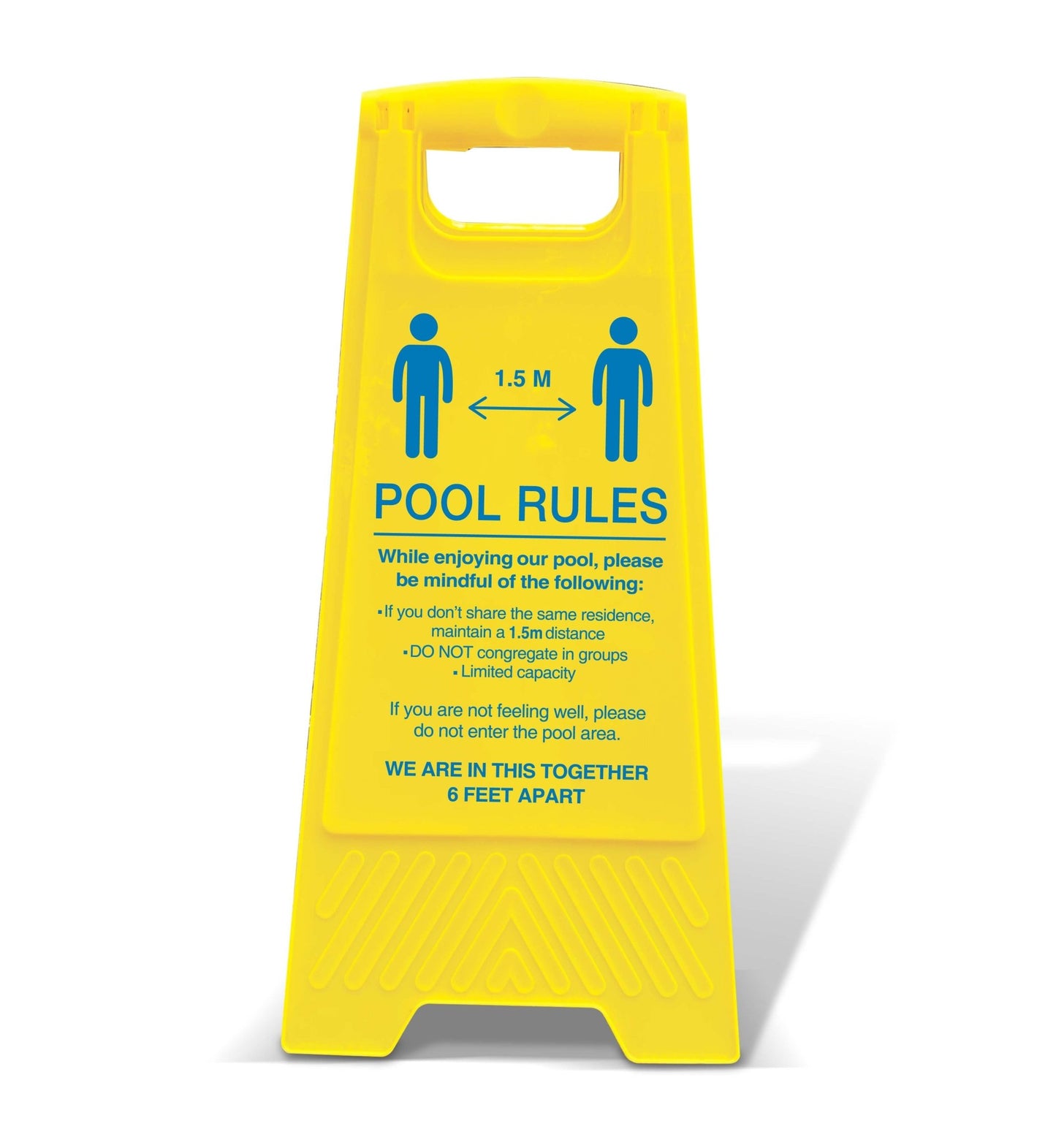 Yellow A - Frame - Pool Rules 5 - New Signs