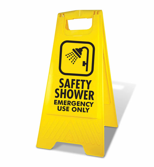 Yellow A - Frame - Safety Shower Emergency Use Only - New Signs