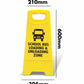 Yellow A - Frame - School Bus Loading & Unloading Zone - New Signs