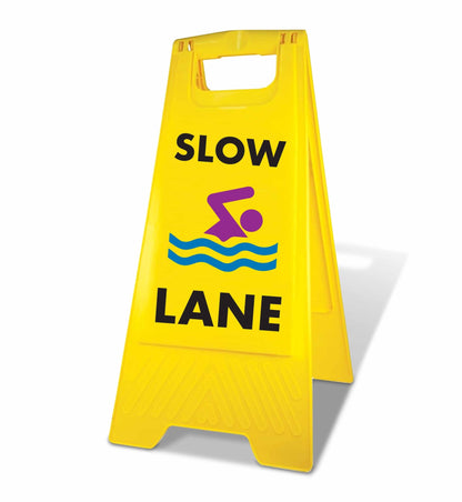 Yellow A - Frame - Slow Lane - New Signs