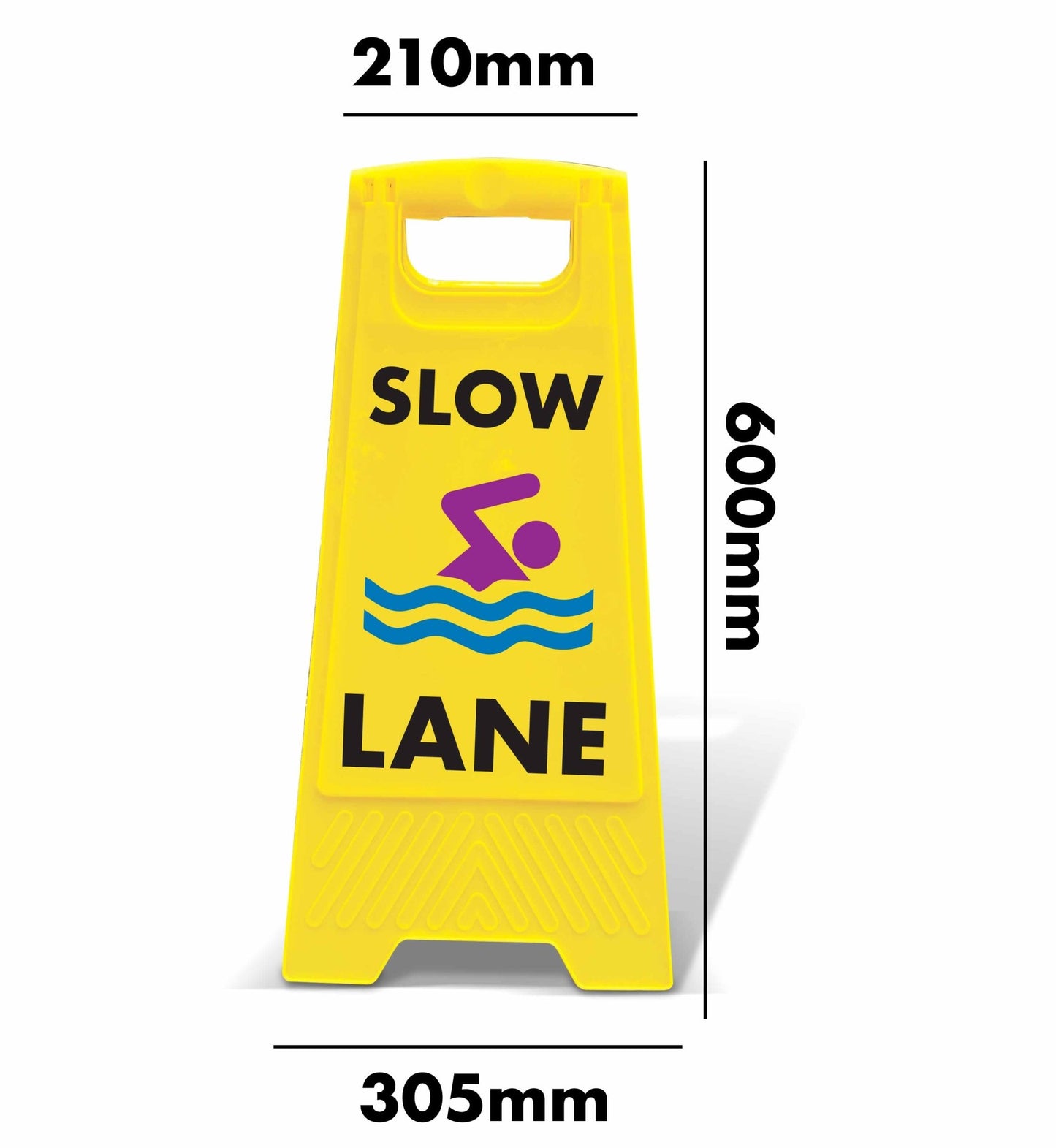 Yellow A - Frame - Slow Lane - New Signs