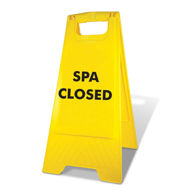 Yellow A-Frame - Spa Closed – New Signs