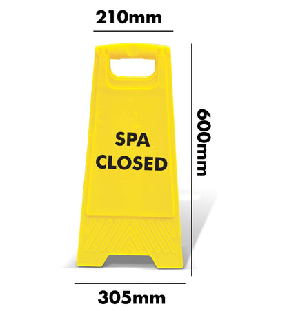 Yellow A - Frame - Spa Closed - New Signs