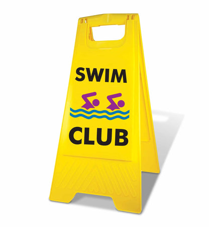 Yellow A - Frame - Swim Club - New Signs