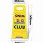 Yellow A - Frame - Swim Club - New Signs