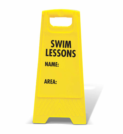 Yellow A - Frame - Swim Lessons Name Area - New Signs