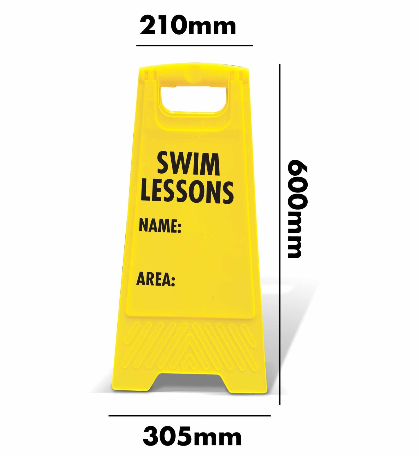 Yellow A - Frame - Swim Lessons Name Area - New Signs