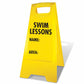 Yellow A - Frame - Swim Lessons Name Area - New Signs