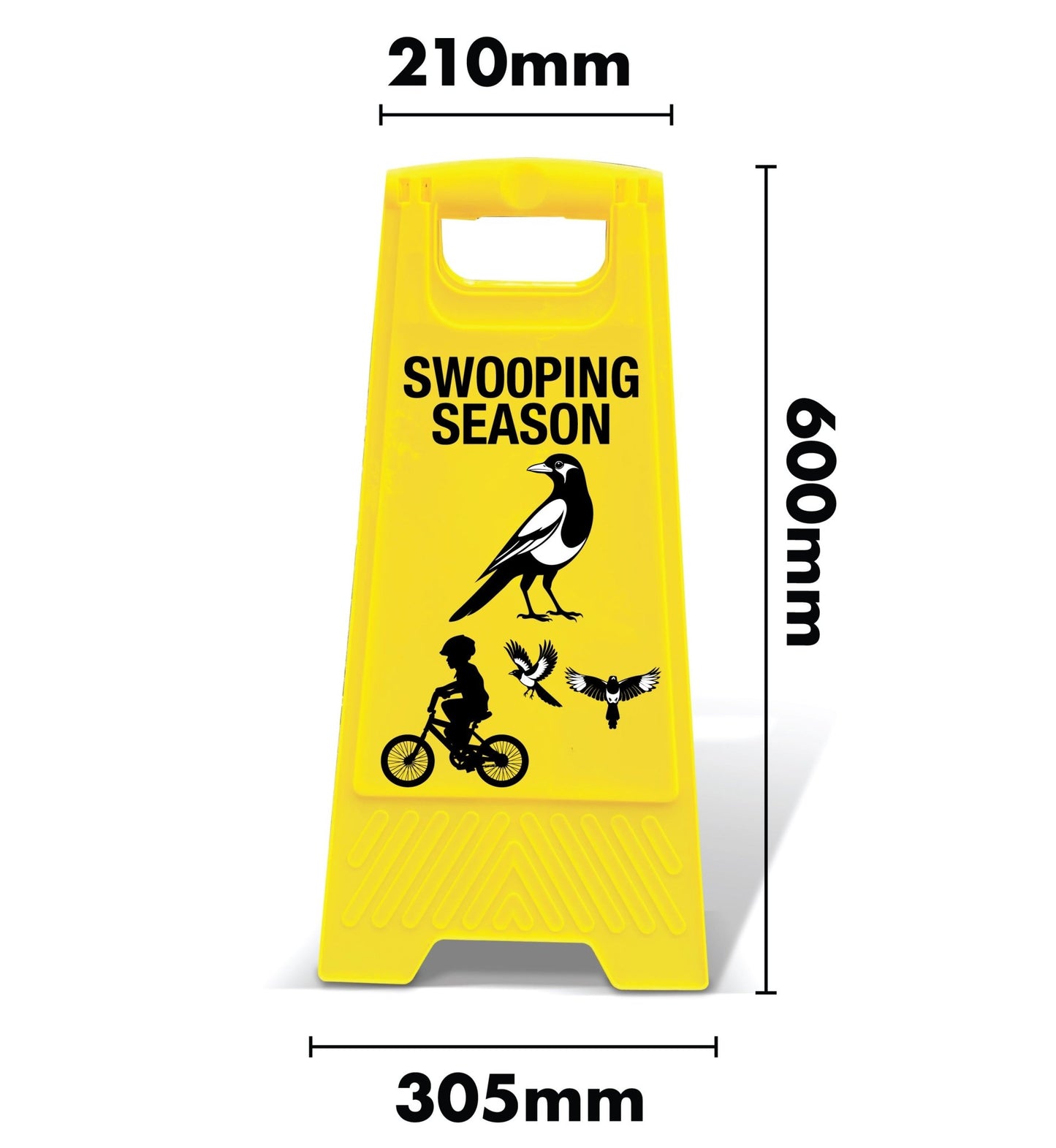 Yellow A - Frame - Swooping Season - New Signs